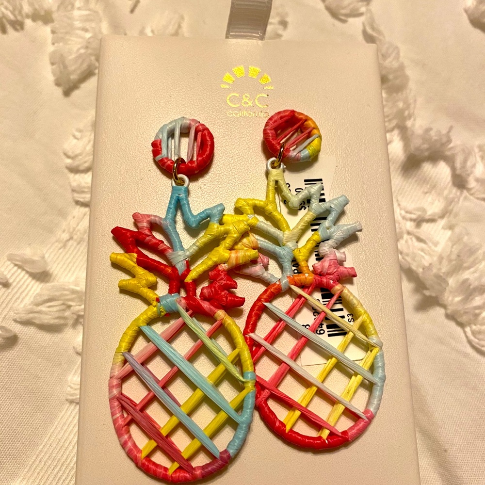 pineapple earrings 🍍